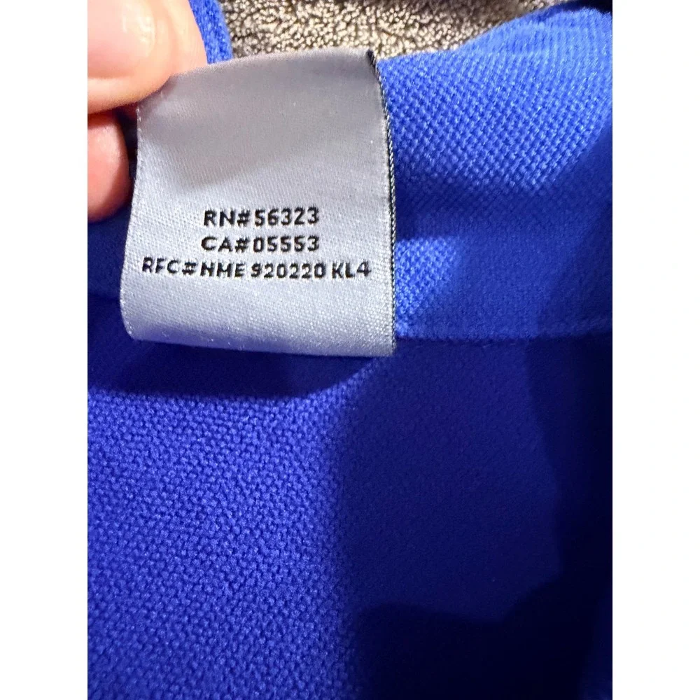 Vintage Air Jordan 23 Quarter Zip Warmup Shirt Mens XXL Blue Red Colorblock
